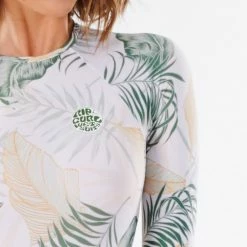 Rip Curl Coastal Palms UV Longleeve Boyleg Surfanzug White Damen -Aqua Marina Shop unnamed file 1883