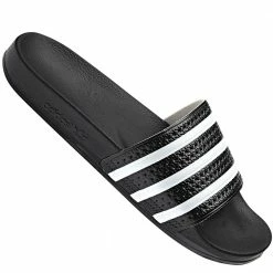 Adidas Originals Adilette Slipper Black/White Damen, Herren