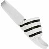 Adidas Originals Adilette Schlappen White/Core Black Damen, Herren