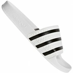 Adidas Originals Adilette Schlappen White/Core Black Damen, Herren