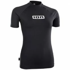 ION Promo Rashguard Shortsleeve Surf-Shirt Black Damen