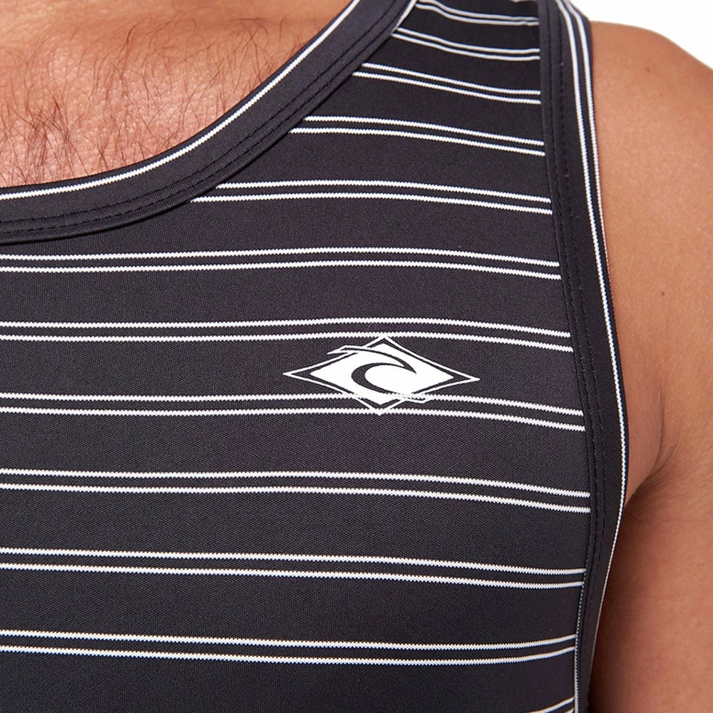 Rip Curl Plain Stripe Tank Muskelshirt Black Herren 3 Rip Curl Plain Stripe Tank Muskelshirt Black Herren – Bild 3