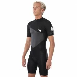 Rip Curl Omega Shortsleeve Spring 1.5mm Wasseranzug Black Herren