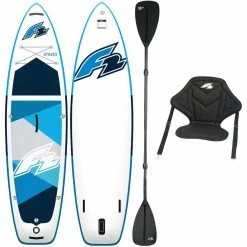 F2 Strato New 10'5'' SET-VERSION Stand Up Paddleboard Im Set White/Blue Damen, Herren