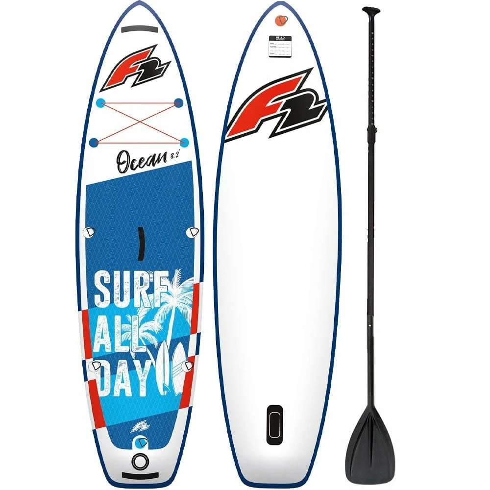 F2 Ocean Kids Boy SET 8'2'' Sup-Board-Set Blue Kinder 1 F2 Ocean Kids Boy SET 8'2'' Sup-Board-Set Blue Kinder